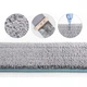 Набор сменных тряпок для швабры лентяйки Easy Mop из микрофибры 32х12 см 2 штуки Серый (23232323) - изображение 2