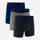 Набор трусов боксеров мужских хлопковых Under Armour Underwear Boxers Ua Performance Cotton - Solid 1383889-410 XL 3 шт Синий/Серый/Темно-синий (1200122271879) - изображение 1