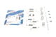 Комплект пружинок колодок ручніка Chevrolet Lacetti/Nubira 1.4-2.0D 05- - 1 987 475 343 BOSCH - зображення 1