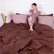 Пододеяльник MirSon Сатин Premium 0165+0211 Cappuccino 220х240 (2200001220683) - изображение 1