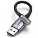 Звуковая карта USB AUX jack TRRS (Mic + Ear) KT0210 0.25m Ugreen CM477 Black - изображение 3
