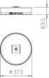 Бетонное основание с фиксатором ø373x83,5мм [5403098] TrayFix-16-L OBO Bettermann - изображение 2