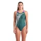 Купальник закритий для женщин Arena BRIGHT GLARE SWIMSUIT V BACK зеленый Жен 36 008930-690 36 - изображение 3