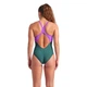 Купальник закритий для женщин Arena BRIGHT GLARE SWIMSUIT V BACK зеленый Жен 36 008930-690 36 - изображение 4