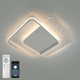 Керована світлодіодна люстра 10313 AMATO-60W-2S-APP-505*505*52-WHITE/CLEAR-220-IP20 - зображення 1