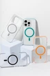 Чехол с магнитом Proove Astro Case with Magnetic Ring iPhone 14 Pro Max прозрачный матовый ребристый transparent mint - изображение 2