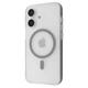 Чехол с магнитом Proove Astro Case with Magnetic Ring iPhone 16 прозрачный матовый ребристый transparent grey - изображение 1