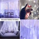 Гирлянда праздничная штора 2х2 м USB пульт ДУ 8 функций 8 линий 160 LED CURTAIN-160W-2 Белый для нового года, для праздника, для ночного освещения - изображение 2