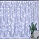 Гирлянда праздничная штора 2х2 м USB пульт ДУ 8 функций 8 линий 160 LED CURTAIN-160W-2 Белый для нового года, для праздника, для ночного освещения - изображение 4