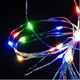 Гирлянда праздничная Xmas 30 Led 3M (Copper) Медная проволока (Капля Росы) M MULTI Работает от батареек+USB для нового года, для праздника - изображение 2