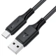 Кабель Acefast C17-04 USB – Type-C 3 А 1.2 м чорний - зображення 1