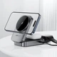 Бездротовий зарядний пристрій ACEFAST E22 Desktop 3-in-1 Wireless Charging holder Metal Gray (6974316284079) - зображення 6