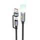 Кабель-світильник HOCO UA38C USB/Type-C to LED light adapter cable Black (6942007647755) - изображение 1