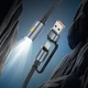 Кабель-світильник HOCO UA38C USB/Type-C to LED light adapter cable Black (6942007647755) - изображение 4