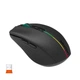 Мышка беспроводная MEETION BTM002 |2.4G/Bluetooth, 1600 DPI, 6кн., RGB| Черный - изображение 3