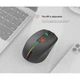 Мышка беспроводная MEETION BTM002 |2.4G/Bluetooth, 1600 DPI, 6кн., RGB| Черный - изображение 9