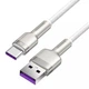 Кабель Baseus Cafule Metal Data Type-C 66W 2m White - изображение 5