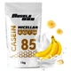 Казеїн міцелярний MuscleWay 85% на 25 порцій у порошку 1 кг Банан (33-126-KAZ85-MW-1KG/4) - зображення 1