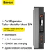 Док станция для Tesla Model 3 Model Y Baseus T-Space Series 45W (2xUSB+2xType-C). Black - изображение 5