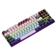Механічна Ігрова SKYLION K87 Сіро-Чорна Дротова RGB Клавіатура, Red Switches 87% - зображення 1