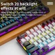 Механічна Ігрова SKYLION K87 Сіро-Чорна Дротова RGB Клавіатура, Red Switches 87% - зображення 5