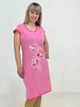 Туника женская кулир Pink Lily Pars 60-62 Розовая (86065643-4) - изображение 4