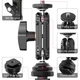 Шарнирный крепеж Ulanzi R098 Double Ball Heads with Code Shoe Mount UV-2954 R098 Black - изображение 5