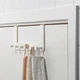 Дверная металлическая вешалка IKEA ENUDDEN надверная навесная вешалка крючок держатель на дверь 602.516.65 - изображение 5