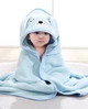 Дитячий рушник куточок з капюшоном Baby Towel Собачка 80x80 см для купання немовлят блакитний для хлопчика - зображення 3
