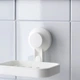 Мыльница для твёрдого мыла на присоске IKEA TISKEN для ванной комнаты на стену (настенная) белая 903.812.84 - изображение 3