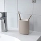 Керамічний набір аксесуарів для ванної кімнати IKEA EKOLN бежева кам'яна кераміка - дозатор стакан мильниця - зображення 7