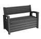 Лавка-скриня для зберігання Keter Otter Bench non Brush 227 л антрацит 259122 - изображение 1