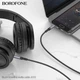 Кабель аудио AUX BOROFONE BL24 Graceful Серый 3.5 мм – 3.5 мм металлические коннекторы длина 1 м для наушников и акустики (BL24) - изображение 8