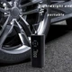 Компактный аккумуляторний автомобильный насос MX2003 с цифровым LED дисплеем и функцией фонаря Black - изображение 4