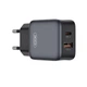 Сетевое зарядное устройство XO L156 PD30W, QC18W USB-A, USB-C Black (L156.black) - изображение 1