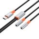 Переходник XO NB-R269B USB-C/AUX 3.5мм 1 м Black (NB-R269B.black) - изображение 3