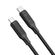 Кабель XO NB-Q265B-CC USB-C to USB-C 60W Power Delivery 1 м Black (NB-Q265B-CC.black) - зображення 2
