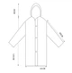 Плащ дождевик с капюшоном для взрослых Black водонепроницаемое пончо для мужчин /женщин с защитой от дождя и ветра, черный (103301059) - изображение 10