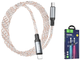 Кабель для зарядки Hoco U112 Shine Type-C - Lightning 20W 3A с RGB подсветкой 1м Gray - изображение 2