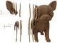Картонный конструктор Cartonic 3D Puzzle Chihuahua Puppy 71 элемент (CARTMNCHIHU) - изображение 5