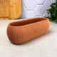 Горшок длинный для кактусов и суккулентов 0.55 л Персик Karasu CORAL лонг KRS-371 - изображение 1