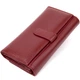 Современный стильный кошелек для женщин ST Leather Wallet&nbsp;19392 Темно-Красный - изображение 2