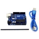 Отладочная плата Arduino Uno Rev3 з кабелем USB для программирования и обучения - изображение 2