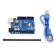 Комплект для програмування Arduino Uno Rev3: плата та USB-кабель - зображення 3