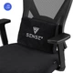 Поворотний стілець Sense7 Tone чорний - изображение 8