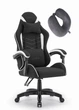 Ігрове крісло CABRO C500 FABRIC чорно-біле - изображение 1