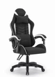 Ігрове крісло CABRO C500 FABRIC чорно-біле - изображение 2