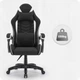 Ігрове крісло CABRO C500 FABRIC чорно-біле - изображение 6