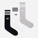 Набор мужских носков высоких Adidas High Crew Sock IU2653 40-42 3 пары White/Mgreyh/Black (4066757431791) - изображение 3