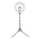 Селфи-кольцо PLOKAMA LED PK-460 с диаметром 46 см, 416 светодиодов, 2700K–6500K, металл, ABS-пл, 45 Вт, черное - изображение 3